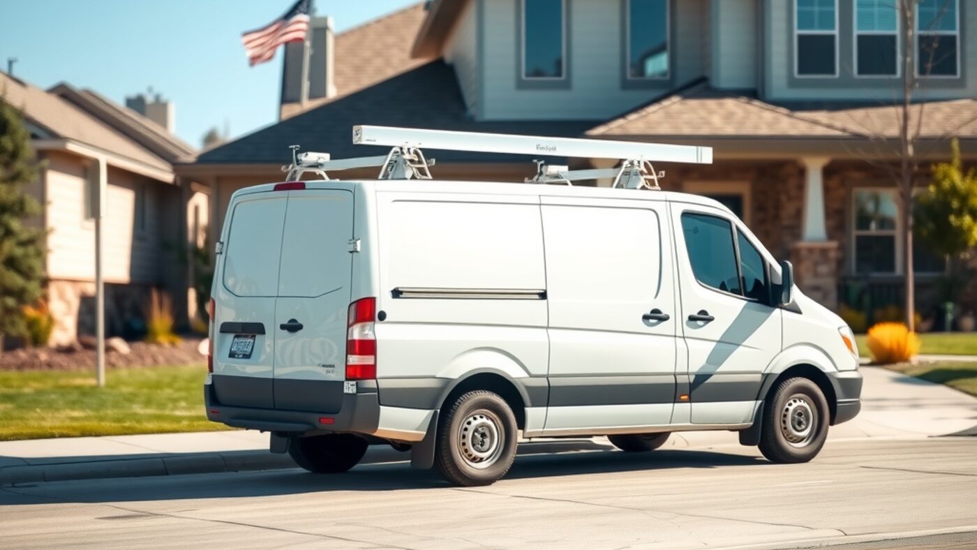 JAWHIT service van in a Colorado neighborhood